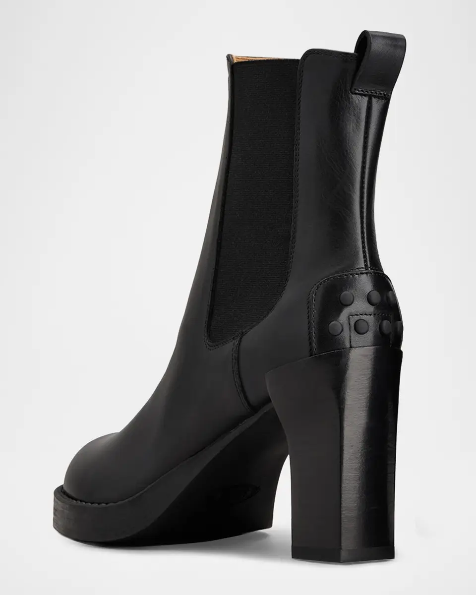 Tod's 80mm Leather Chelsea Boots | Thumbnail 4 Tod's 80mm Leather Chelsea Boots | Thumbnail 4