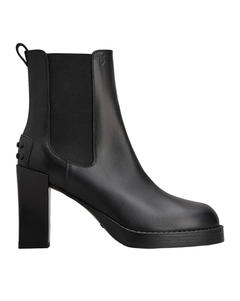 Tod's 80mm Leather Chelsea Boots | Image 1 Tod's 80mm Leather Chelsea Boots | Image 1