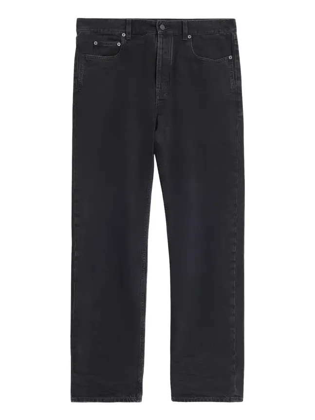 Men's Relaxed Straight-Leg Black Denim Jeans Men's Relaxed Straight-Leg Black Denim Jeans