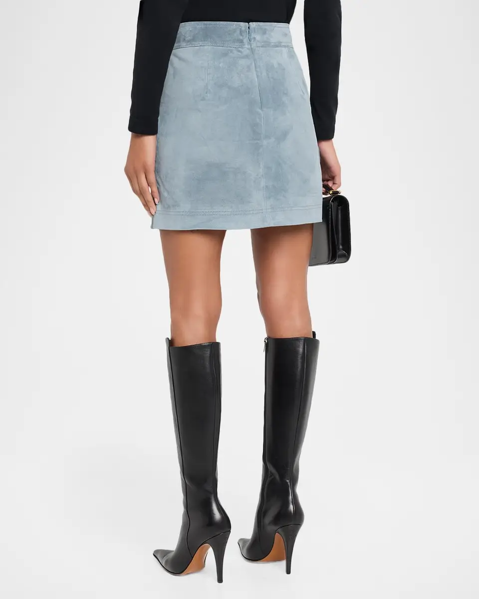 Veronica Beard Norwood Suede Mini Skirt | Thumbnail 3 Veronica Beard Norwood Suede Mini Skirt | Thumbnail 3