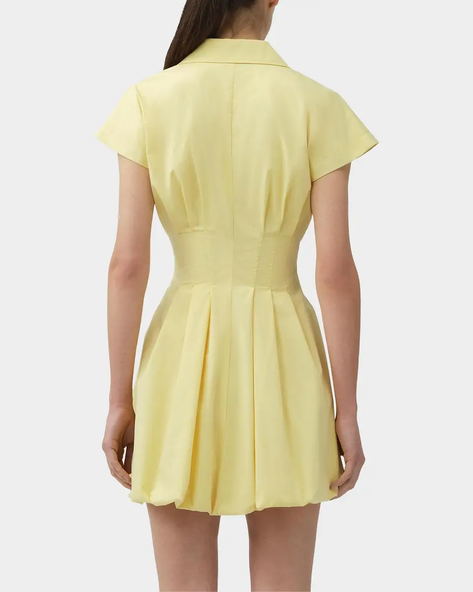 Simkhai Lirinne Bubble-Hem Mini Shirtdress | Thumbnail 3 Simkhai Lirinne Bubble-Hem Mini Shirtdress | Thumbnail 3
