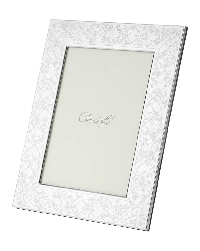 Christofle Les Fables Stainless Steel Frame, 5" x 7"