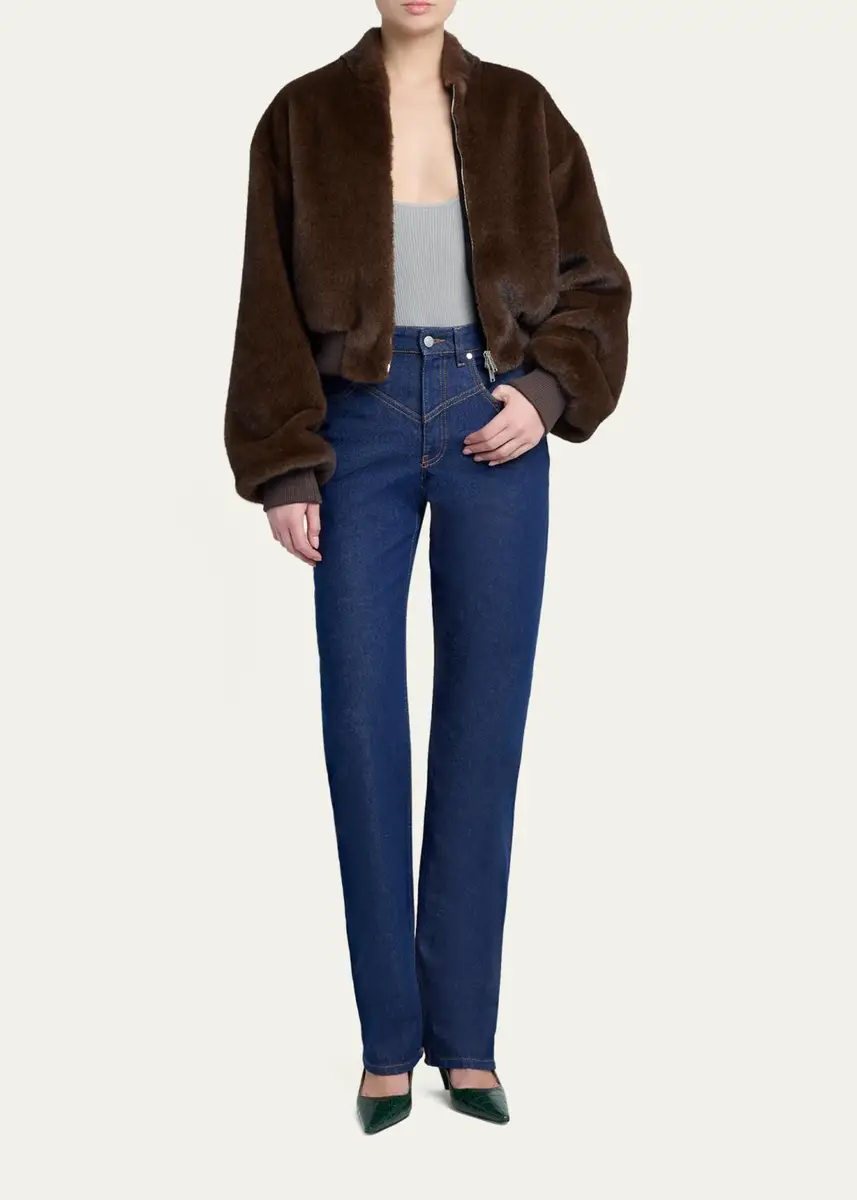 Stella McCartney Faux-Fur Bomber Jacket | Thumbnail 2 Stella McCartney Faux-Fur Bomber Jacket | Thumbnail 2