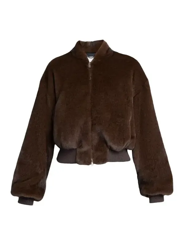 Faux-Fur Bomber Jacket Faux-Fur Bomber Jacket