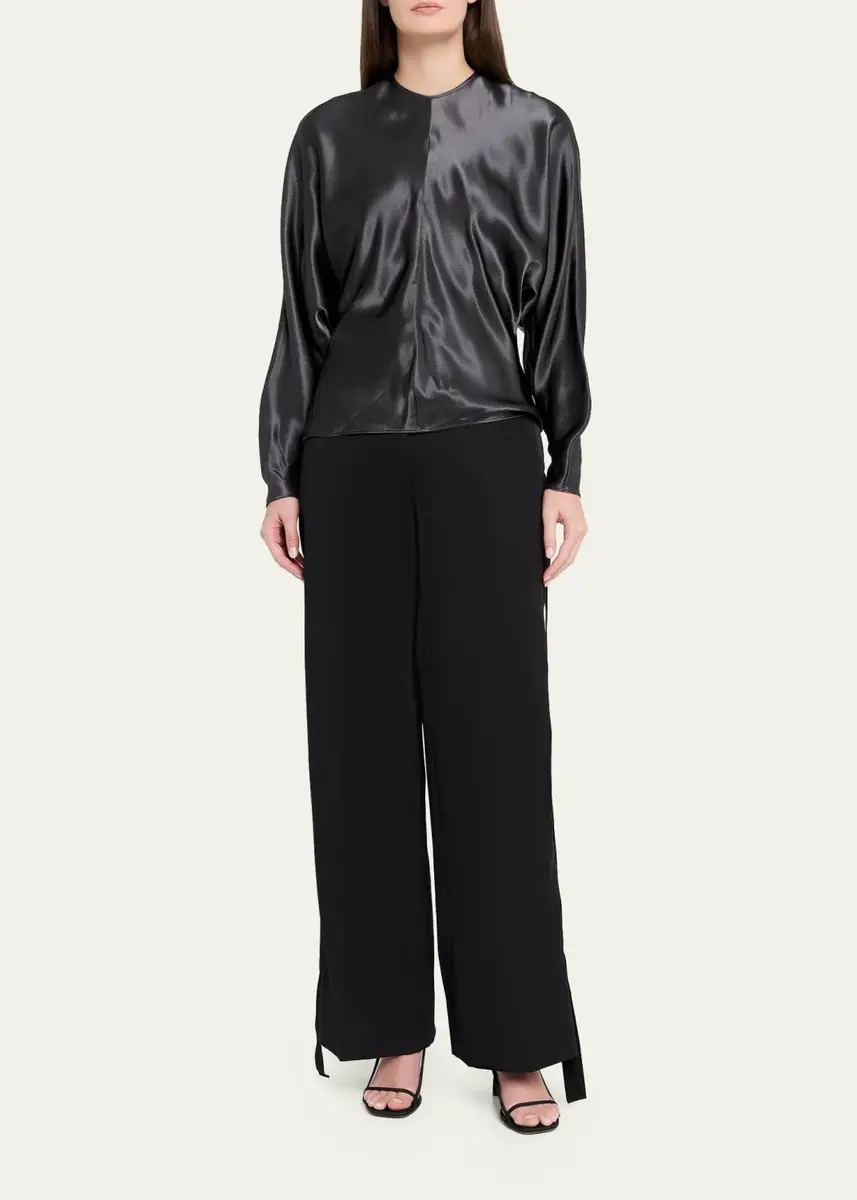FFORME Sylvie Satin Dolman-Sleeve Top | Thumbnail 2