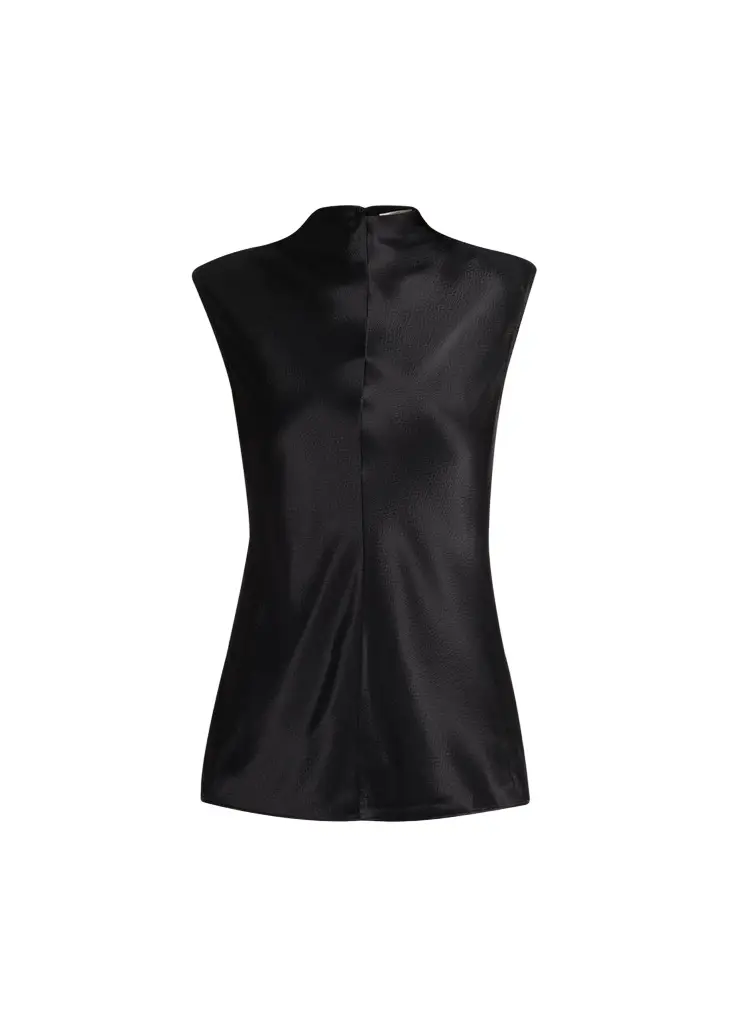 FFORME Rhea Sleeveless Hammered Satin Top | Image 1 FFORME Rhea Sleeveless Hammered Satin Top | Image 1