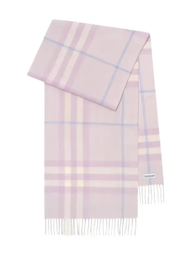 Fringe-Trim Check Cashmere Scarf Fringe-Trim Check Cashmere Scarf