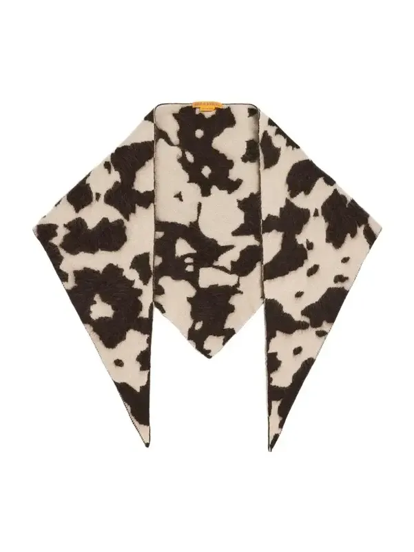Grizzly Cowhide Wild Rag Cashmere Scarf Grizzly Cowhide Wild Rag Cashmere Scarf