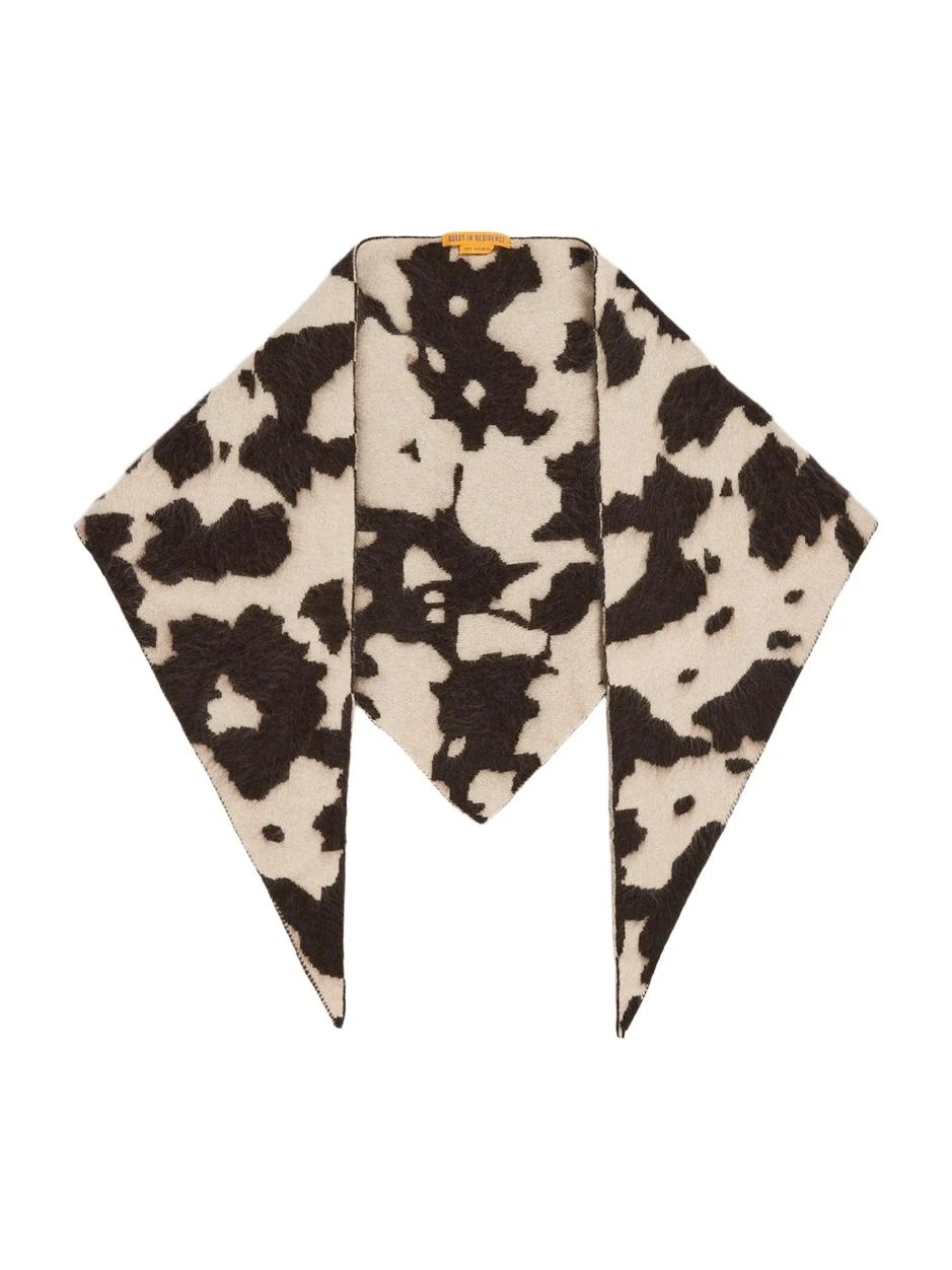 Grizzly Cowhide Wild Rag Cashmere Scarf Grizzly Cowhide Wild Rag Cashmere Scarf