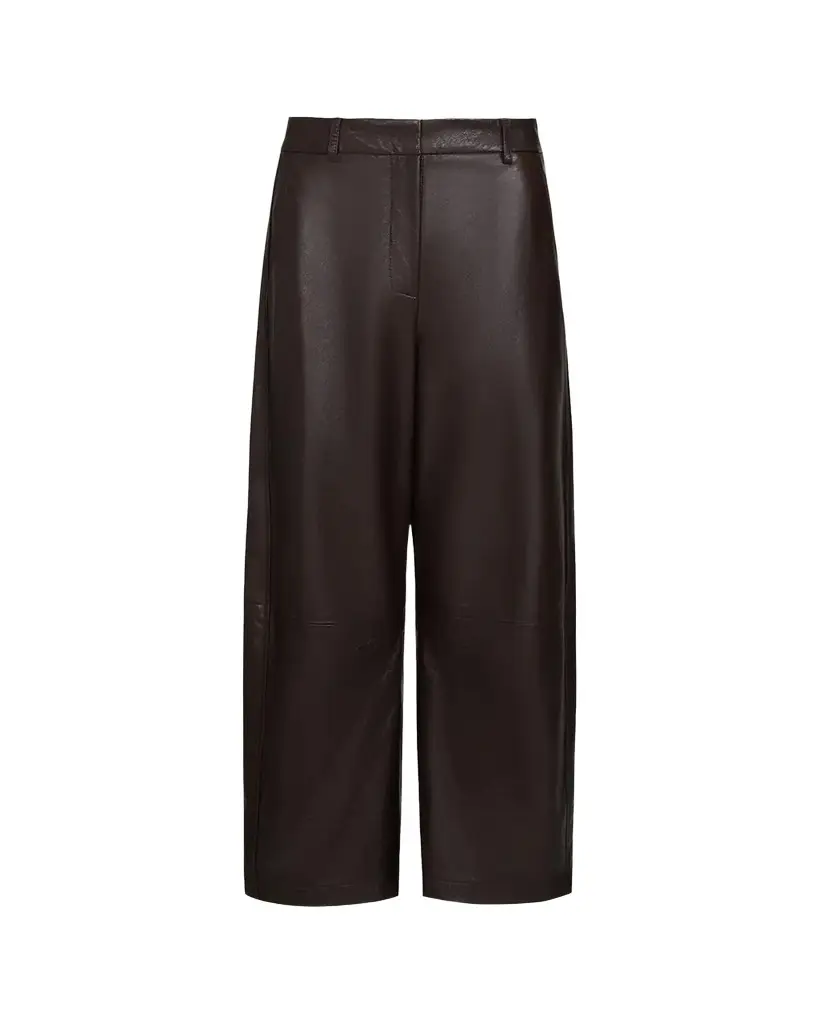 TWP Slouchy Wide-Leg Leather Pants | Image 1 TWP Slouchy Wide-Leg Leather Pants | Image 1