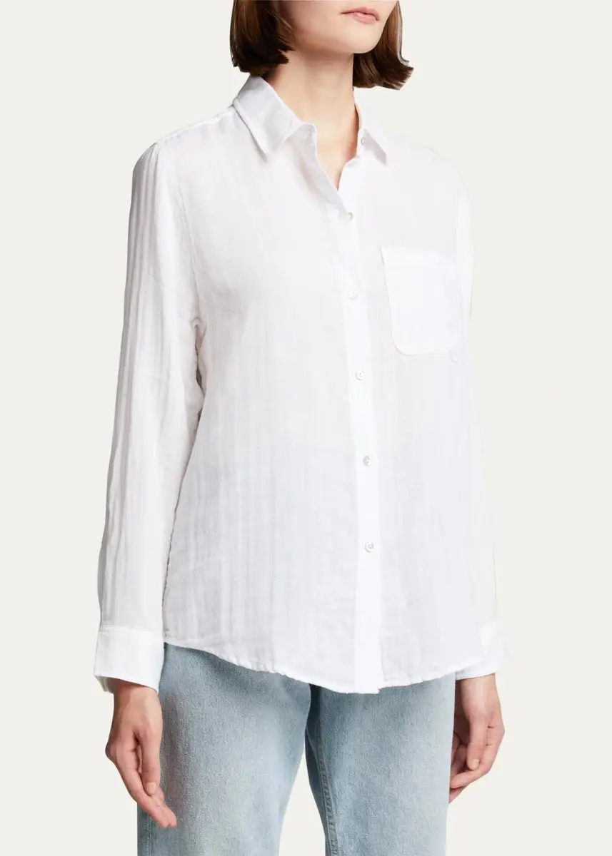 RAILS Ellis Button-Down Long-Sleeve Solid Shirt | Thumbnail 4 RAILS Ellis Button-Down Long-Sleeve Solid Shirt | Thumbnail 4