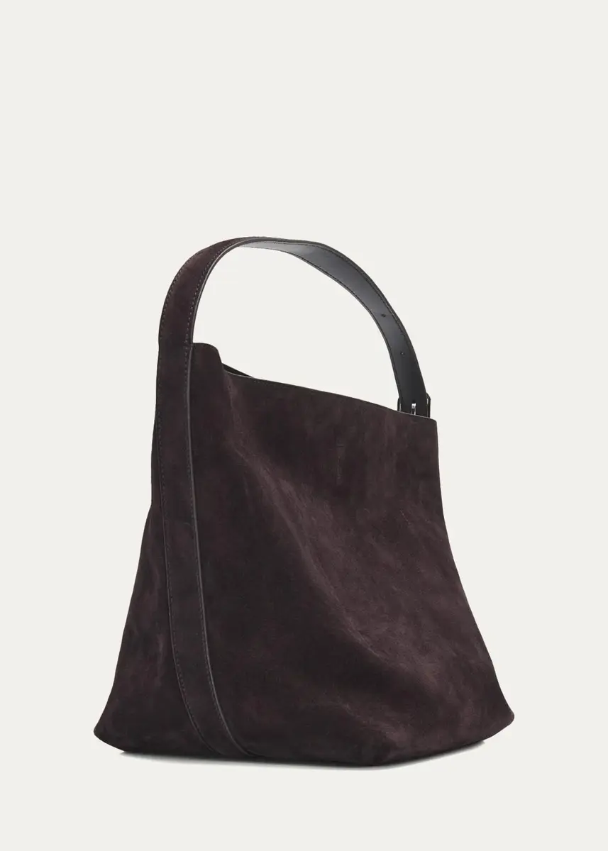 TOTEME Medium Belted Suede Tote Bag | Thumbnail 3 TOTEME Medium Belted Suede Tote Bag | Thumbnail 3