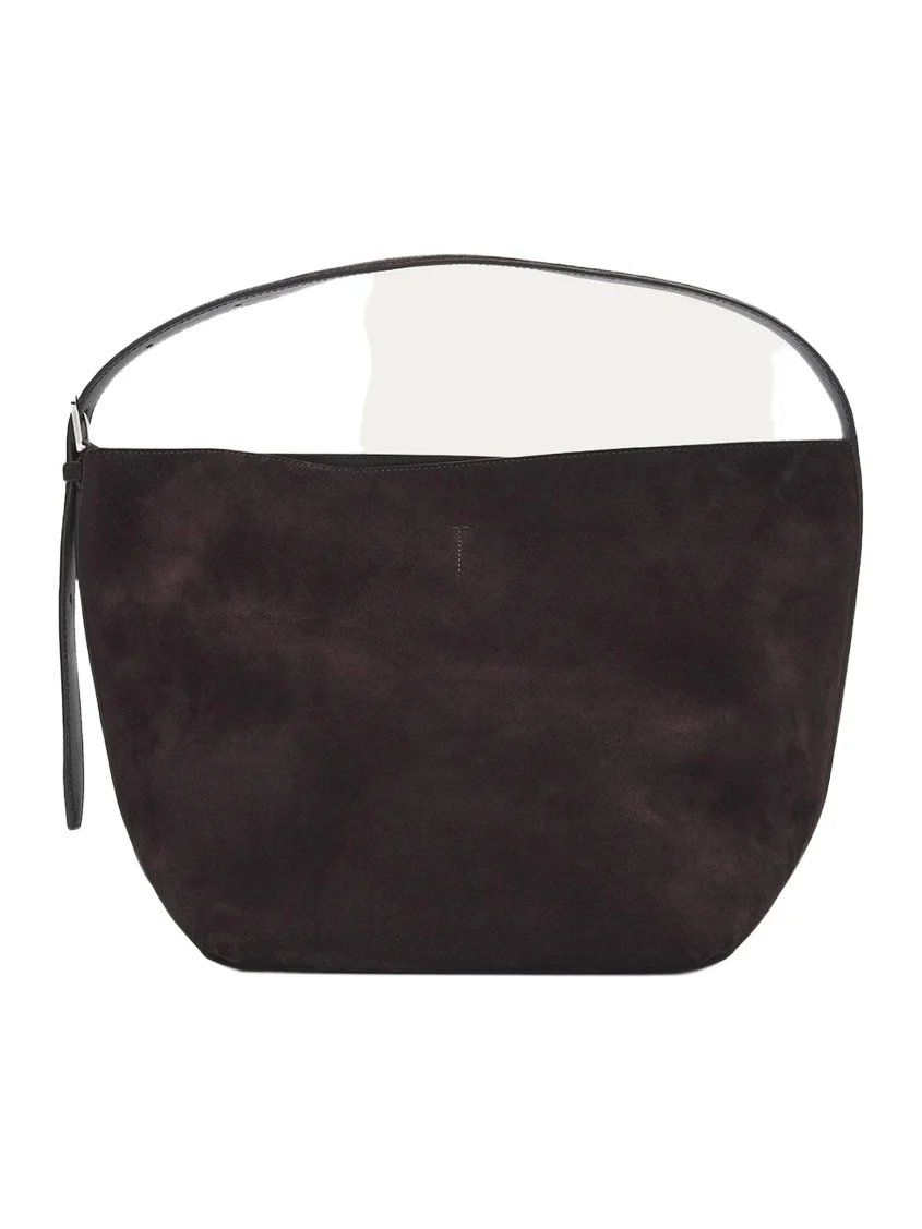 Medium Belted Suede Tote Bag Medium Belted Suede Tote Bag