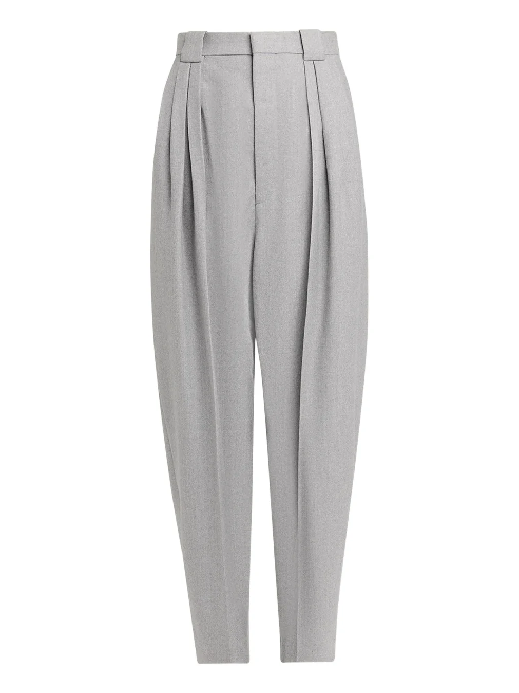 Pleated Wool Barrel-Leg Trousers Pleated Wool Barrel-Leg Trousers