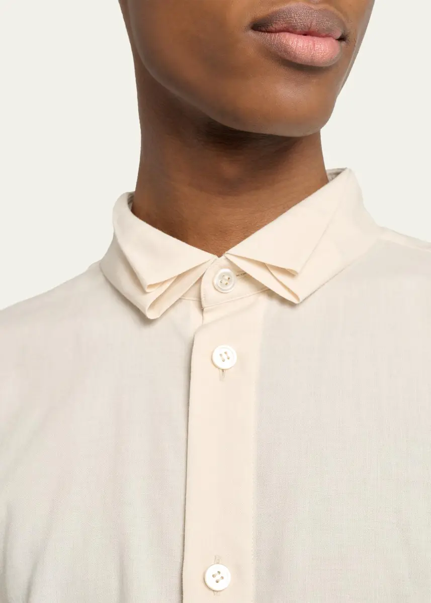 Homme Plissé Issey Miyake Men's Pleated-Collar Dress Shirt | Thumbnail 5 Homme Plissé Issey Miyake Men's Pleated-Collar Dress Shirt | Thumbnail 5