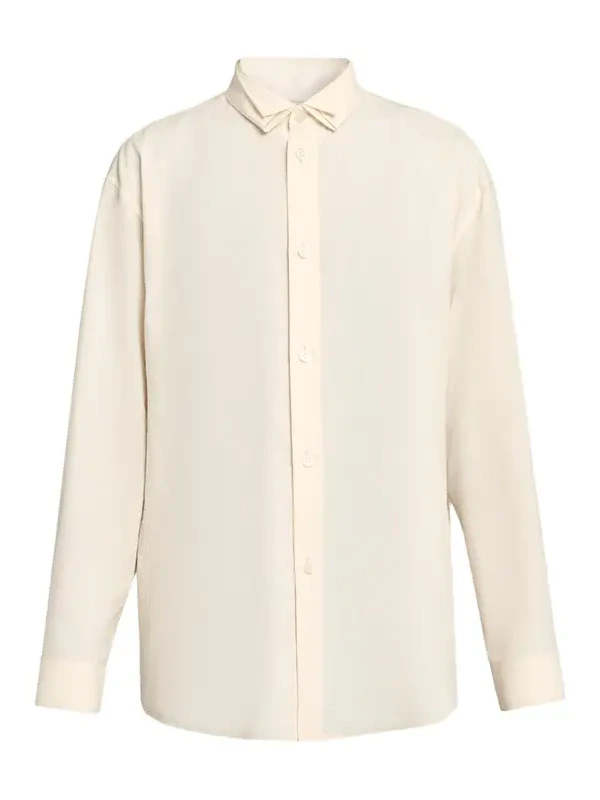 Homme Plissé Issey Miyake Men's Pleated-Collar Dress Shirt