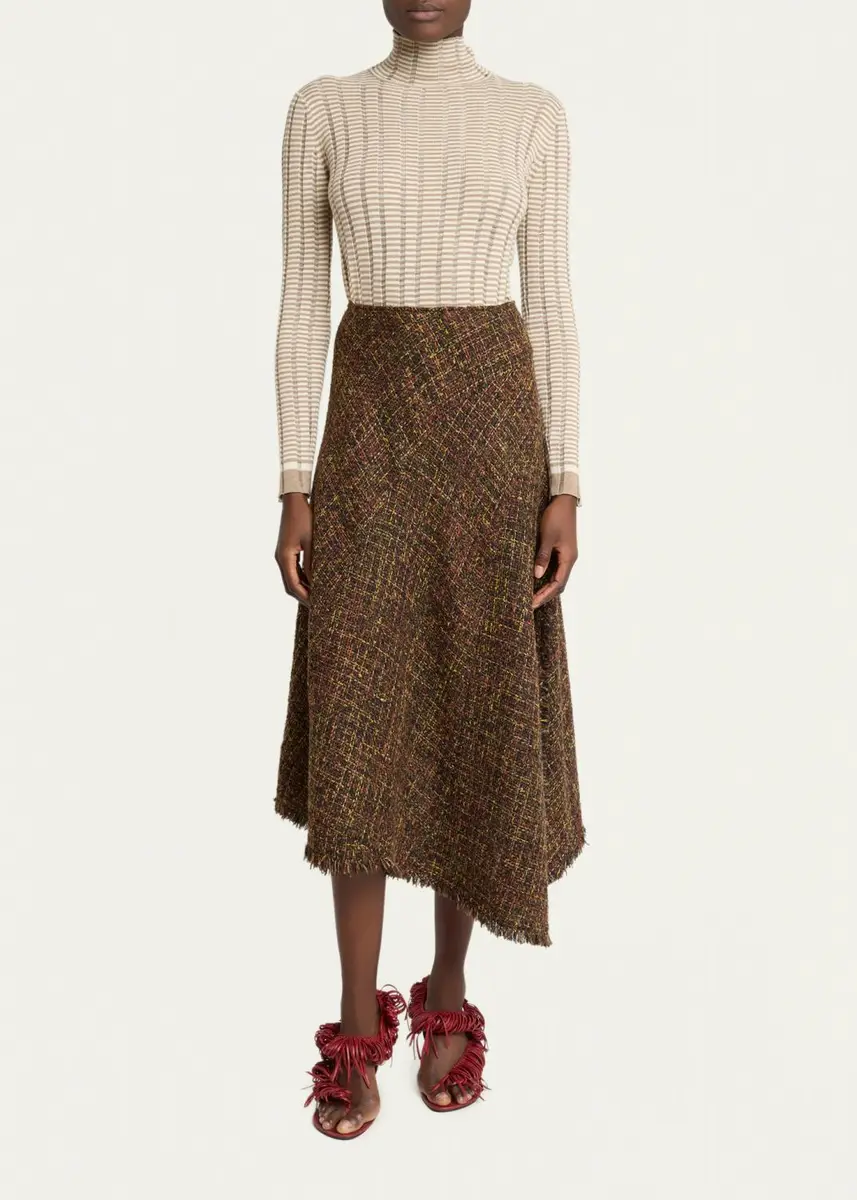 Proenza Schouler White Label Layne Tweed Midi Skirt | Thumbnail 2 Proenza Schouler White Label Layne Tweed Midi Skirt | Thumbnail 2