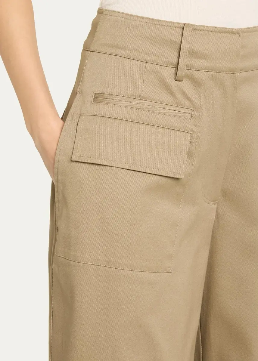 Proenza Schouler White Label Talla Barrel-Leg Cotton Cargo Pants | Thumbnail 5 Proenza Schouler White Label Talla Barrel-Leg Cotton Cargo Pants | Thumbnail 5