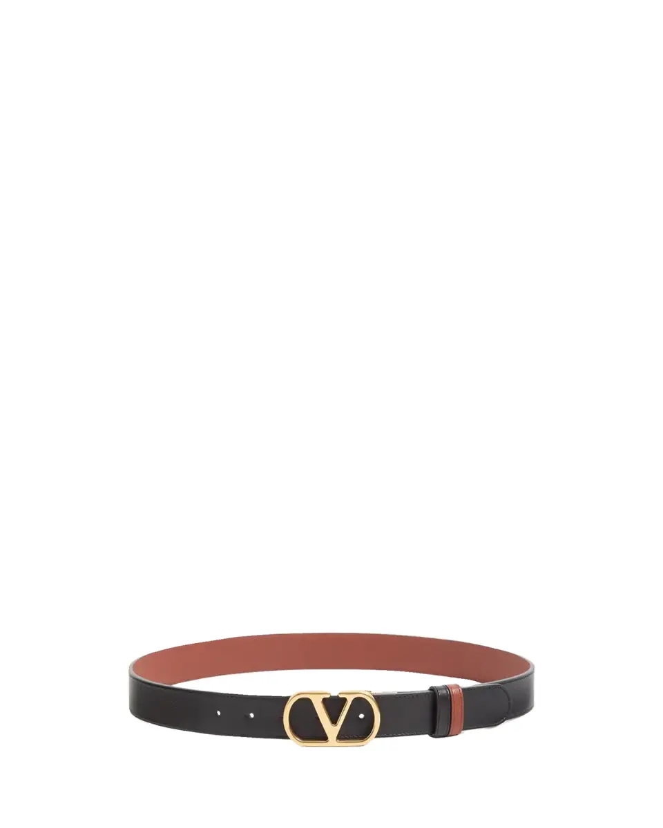 Valentino Garavani VLogo Signature Leather Belt 30MM | Thumbnail 2 Valentino Garavani VLogo Signature Leather Belt 30MM | Thumbnail 2