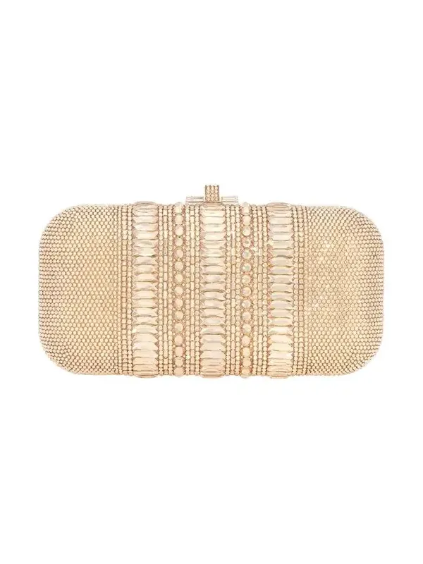 Judith Leiber Couture Long Slide Crystal Clutch Bag
