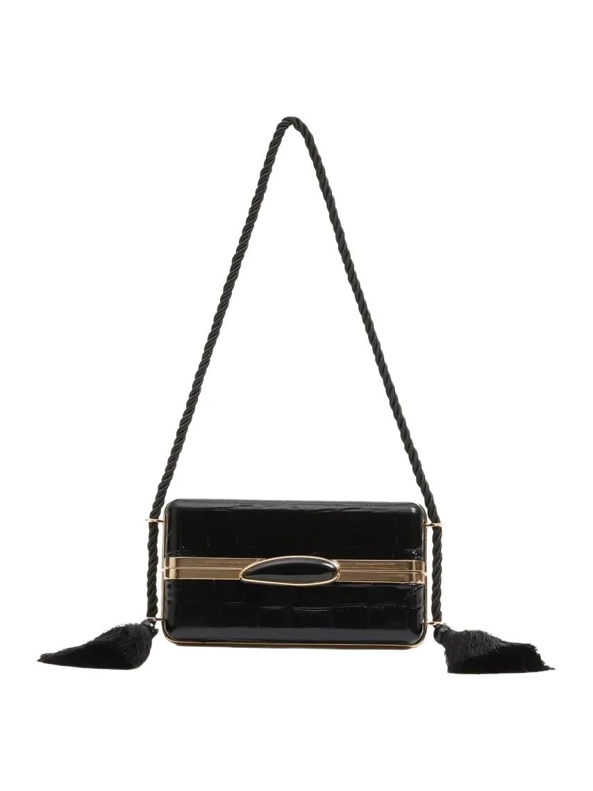 Roma Croc-Embossed Leather Shoulder Bag Roma Croc-Embossed Leather Shoulder Bag