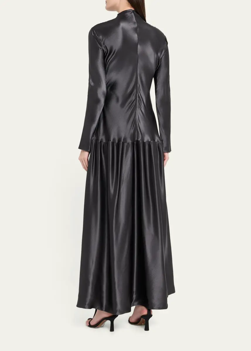 FFORME Mila Satin Drop-Waist Dress | Thumbnail 7 FFORME Mila Satin Drop-Waist Dress | Thumbnail 7