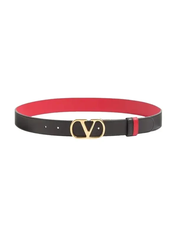 Reversible VLogo Signature Belt In Glossy Calfskin 30MM Reversible VLogo Signature Belt In Glossy Calfskin 30MM