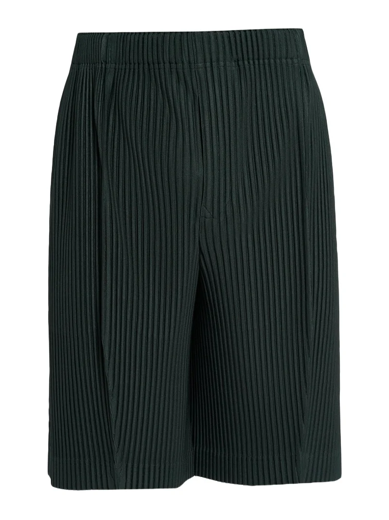 Men's Lace Grid Pleated Shorts Men's Lace Grid Pleated Shorts
