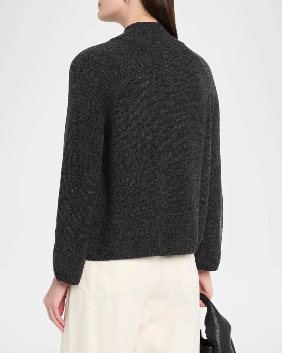 Autumn Cashmere Cashmere Mock-Neck Cardigan | Thumbnail 3 Autumn Cashmere Cashmere Mock-Neck Cardigan | Thumbnail 3