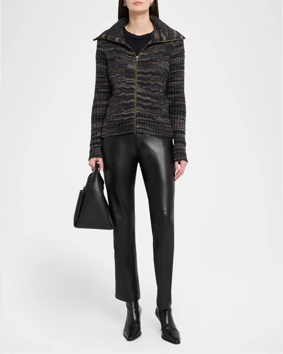 Autumn Cashmere Space-Dye Chevron Knit Jacket | Thumbnail 2 Autumn Cashmere Space-Dye Chevron Knit Jacket | Thumbnail 2