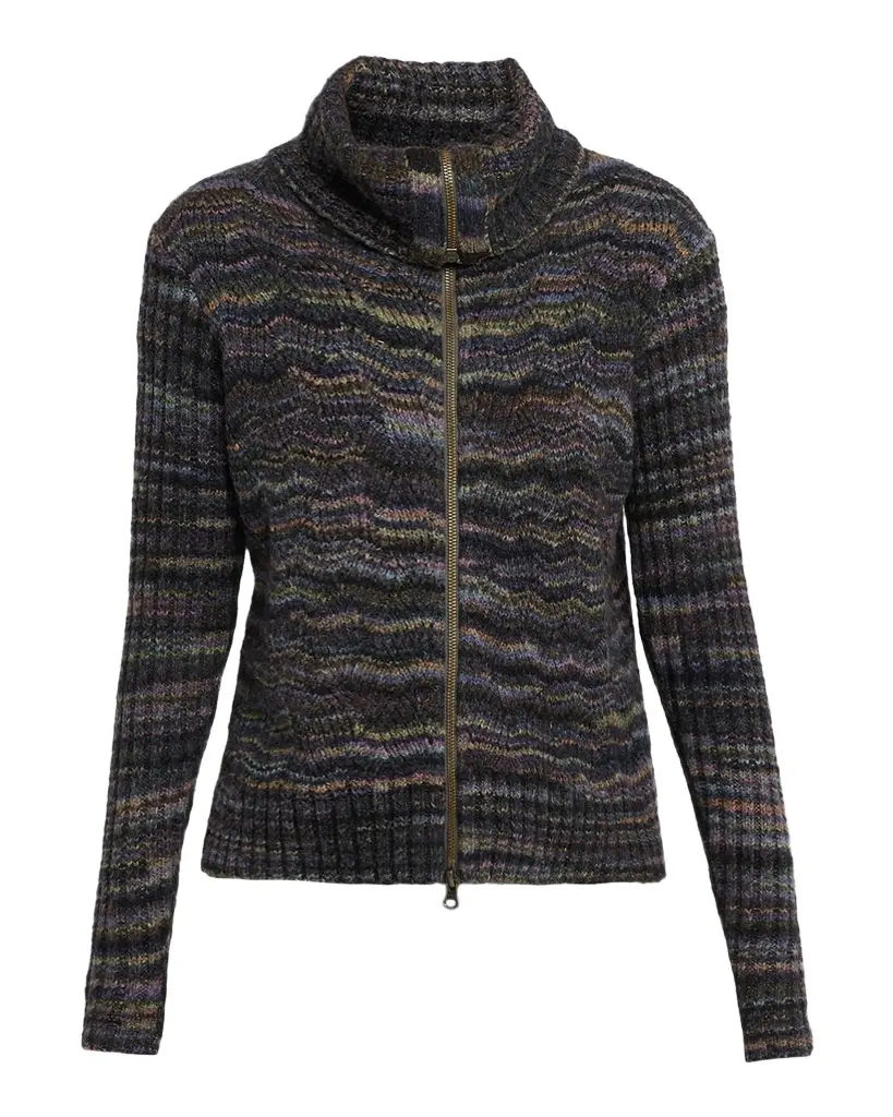 Space-Dye Chevron Knit Jacket Space-Dye Chevron Knit Jacket