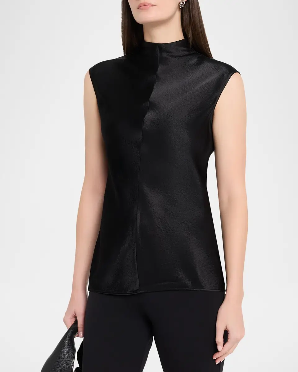 FFORME Rhea Sleeveless Hammered Satin Top | Thumbnail 4 FFORME Rhea Sleeveless Hammered Satin Top | Thumbnail 4