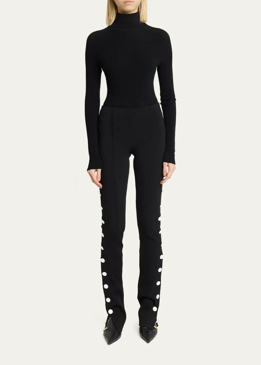 Proenza Schouler Martina Buttoned Sides Skinny-Leg Pants | Thumbnail 2 Proenza Schouler Martina Buttoned Sides Skinny-Leg Pants | Thumbnail 2