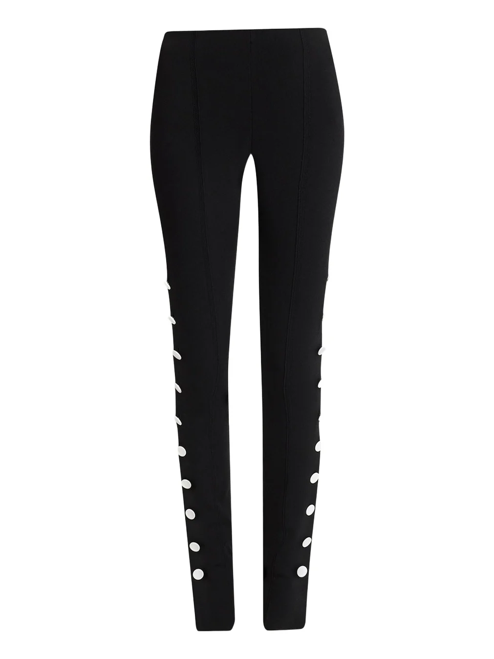 Proenza Schouler Martina Buttoned Sides Skinny-Leg Pants