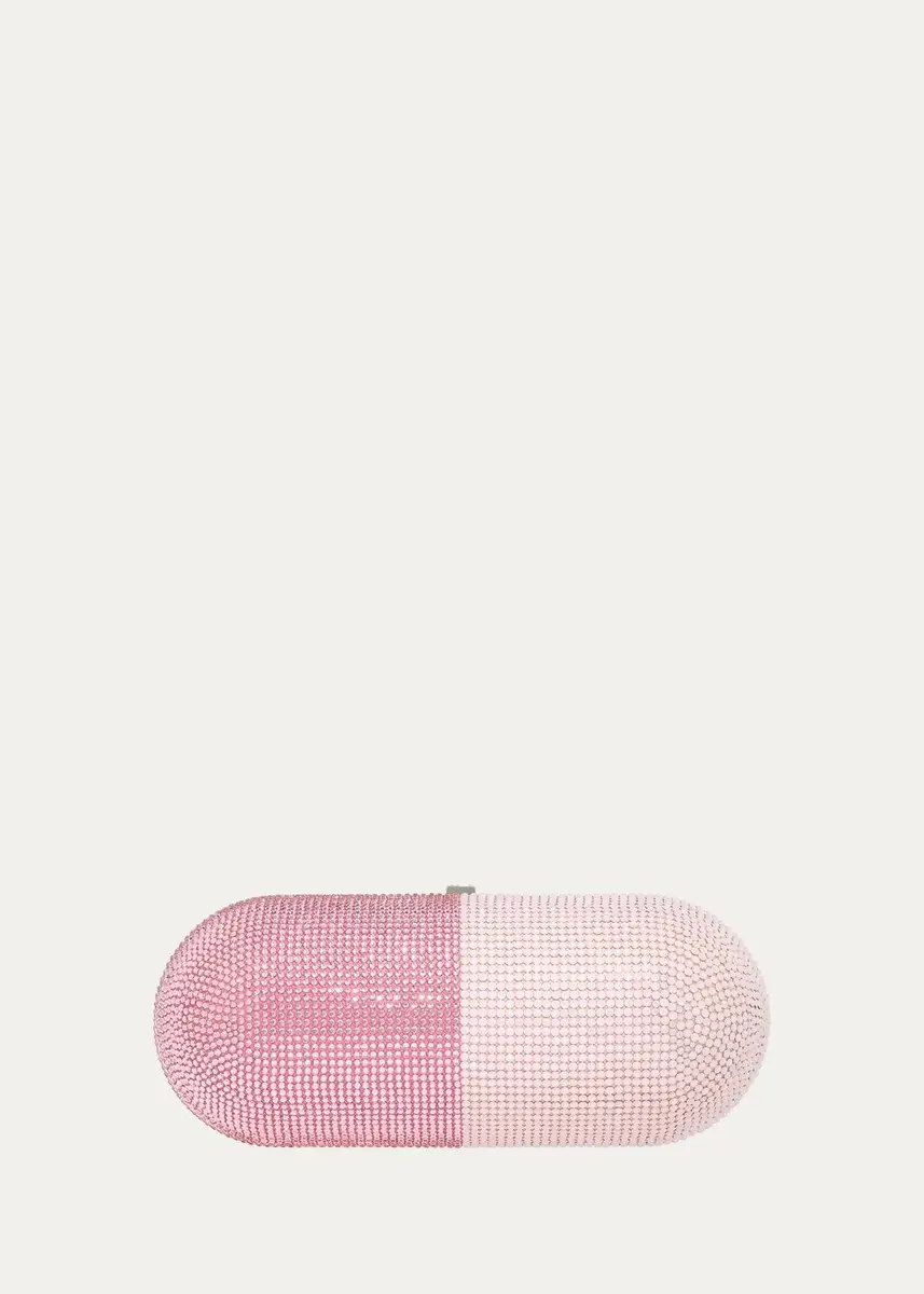 Judith Leiber Couture Happy Pill Capsule Crystal Clutch Bag | Thumbnail 2