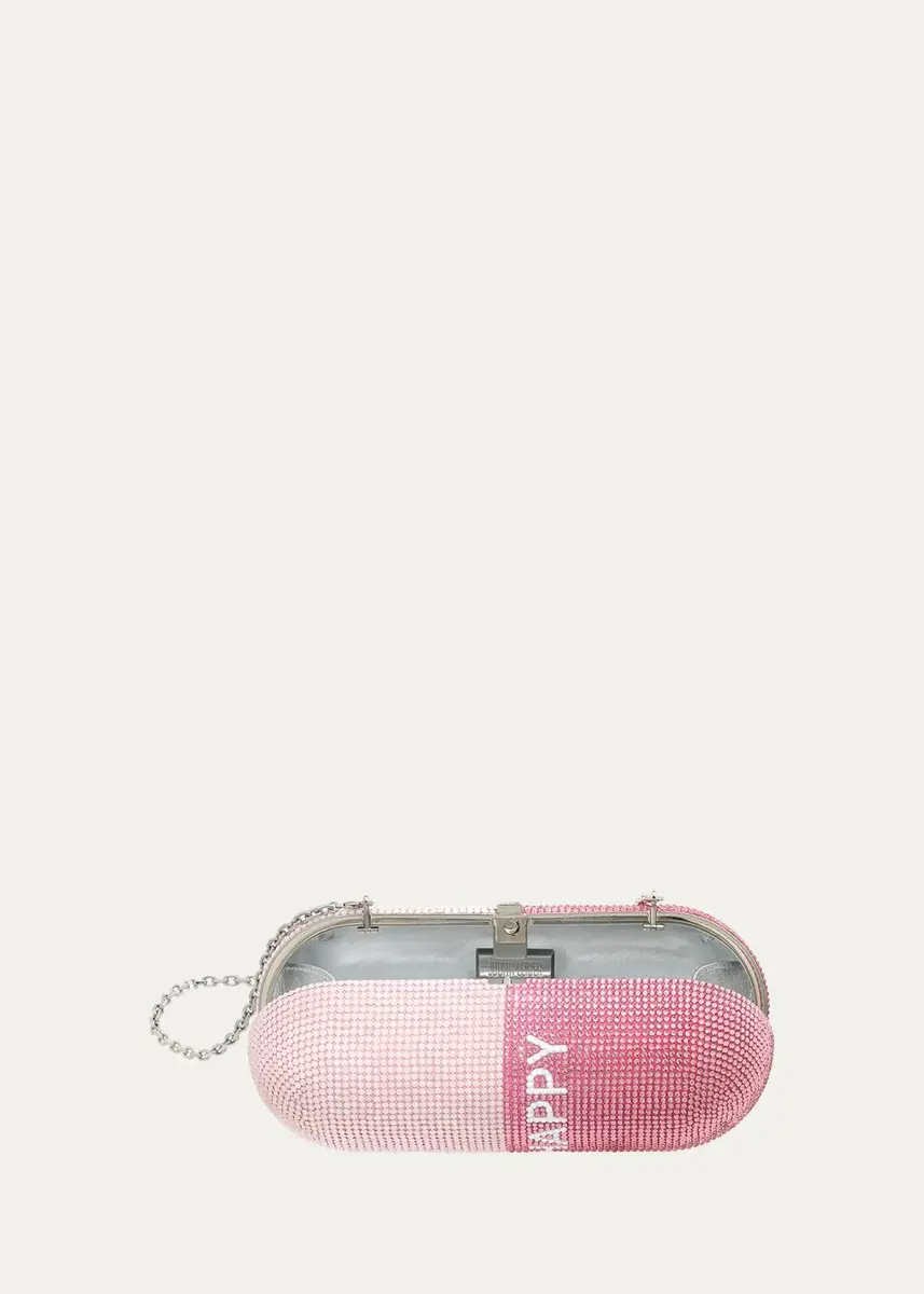 Judith Leiber Couture Happy Pill Capsule Crystal Clutch Bag | Thumbnail 3