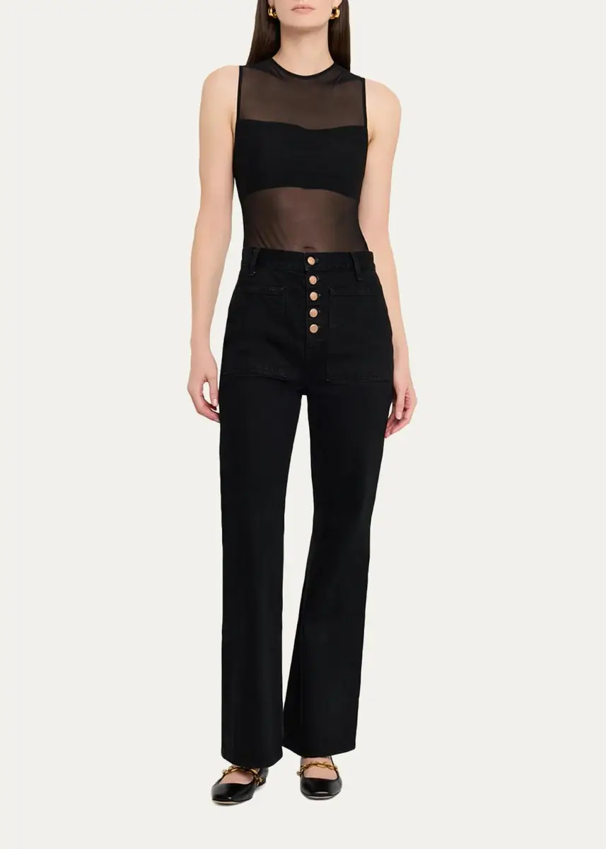 Alice + Olivia Mesh Bandeau Bodysuit | Thumbnail 2 Alice + Olivia Mesh Bandeau Bodysuit | Thumbnail 2