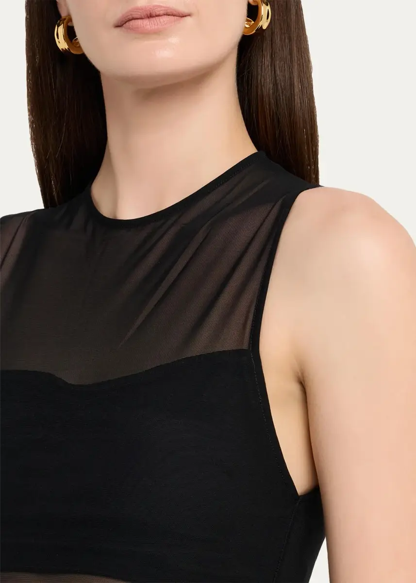 Alice + Olivia Mesh Bandeau Bodysuit | Thumbnail 5 Alice + Olivia Mesh Bandeau Bodysuit | Thumbnail 5