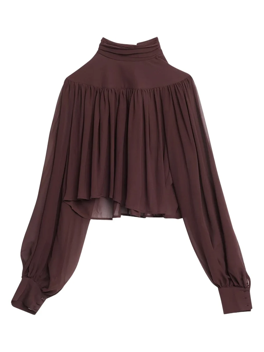 Aerin Gathered Jersey Top