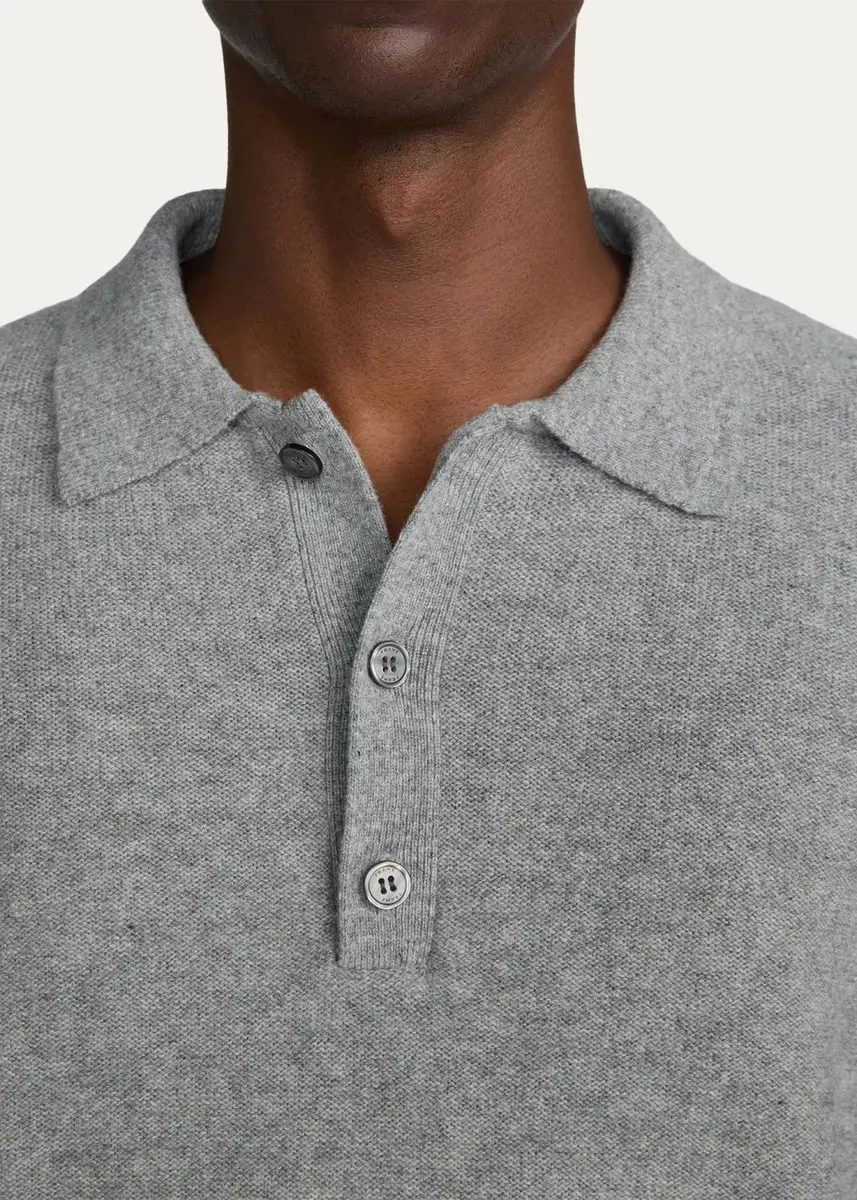 Frame Men's Boiled Wool Polo Sweater | Thumbnail 5