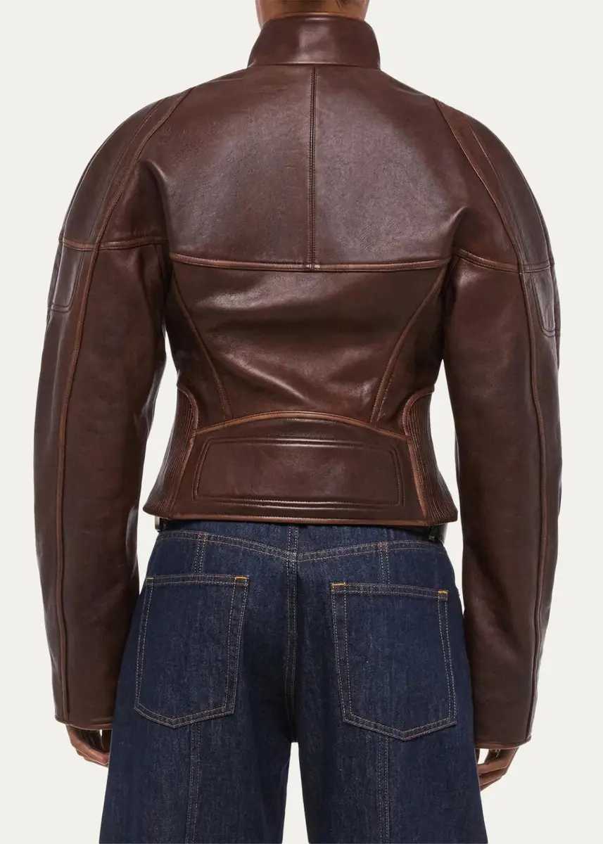 Helmut Lang Leather Saddle Jacket | Thumbnail 3