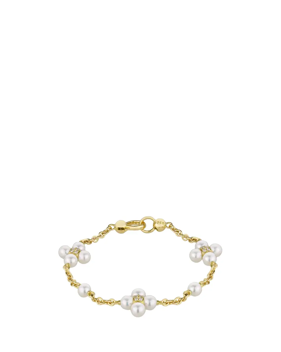 Paul Morelli 18K Yellow Gold Pearl and Diamond Sequence Bracelet | Thumbnail 2 Paul Morelli 18K Yellow Gold Pearl and Diamond Sequence Bracelet | Thumbnail 2