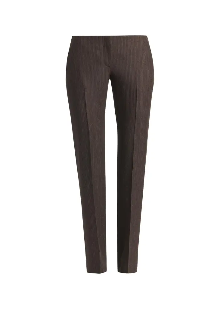McQueen Sweetheart Ticking Striped Straight-Leg Pants | Image 1 McQueen Sweetheart Ticking Striped Straight-Leg Pants | Image 1