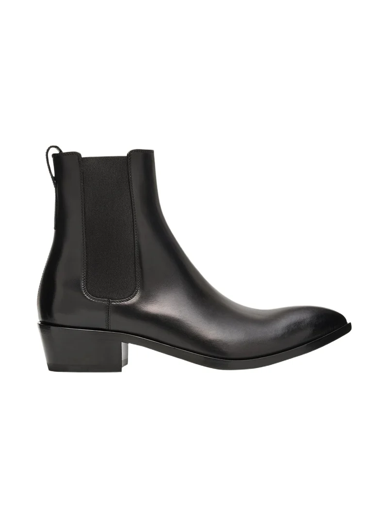 Men's Burnished Leather Chelsea Boots
