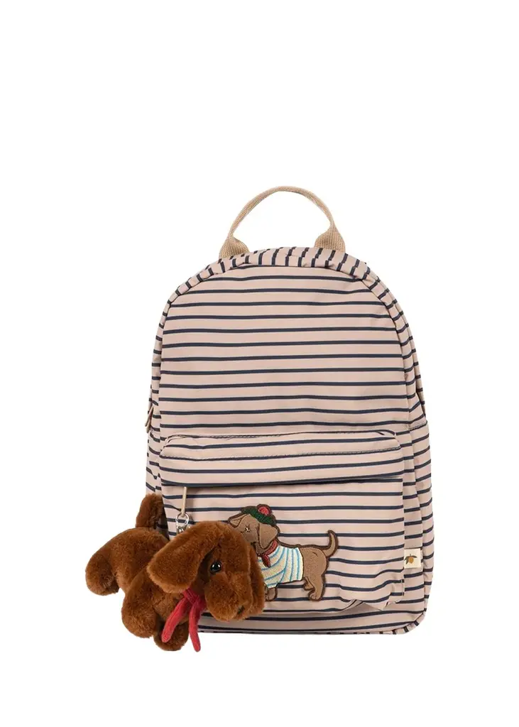 Konges Slojd Kid's Nohr Striped Mini Backpack | Image 1 Konges Slojd Kid's Nohr Striped Mini Backpack | Image 1