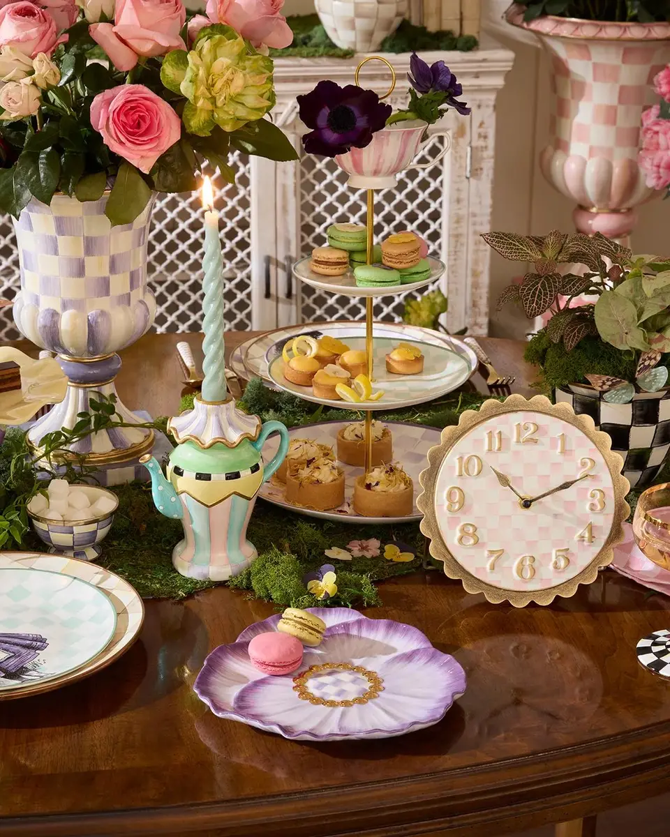 MacKenzie-Childs Checked Metal Clock | Thumbnail 4