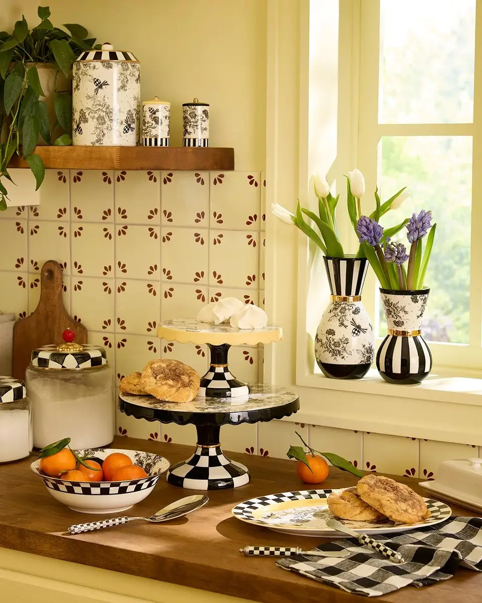 MacKenzie-Childs Bee Toile Ceramic Canister | Thumbnail 4
