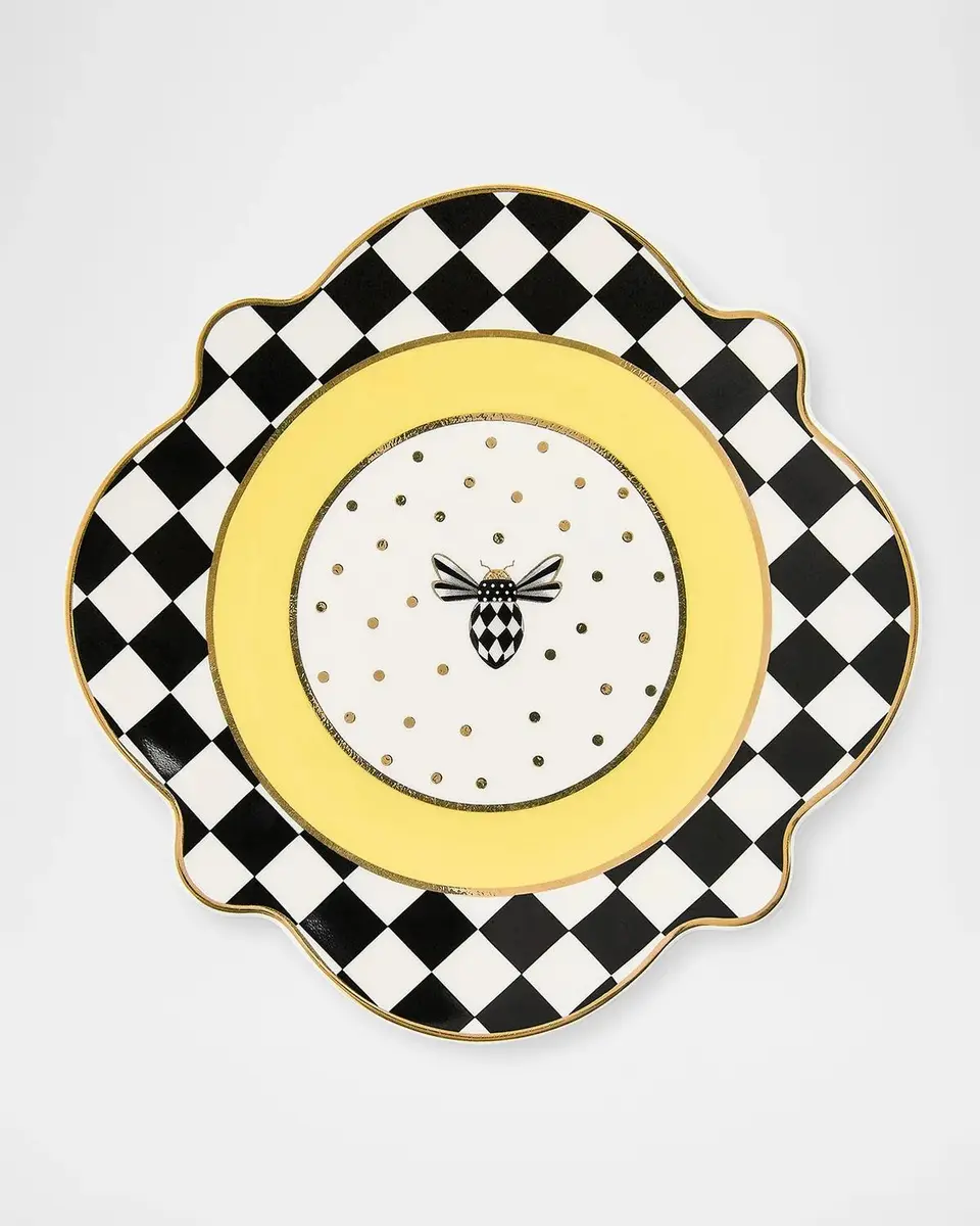 MacKenzie-Childs Checked Salad Plate | Thumbnail 2 MacKenzie-Childs Checked Salad Plate | Thumbnail 2