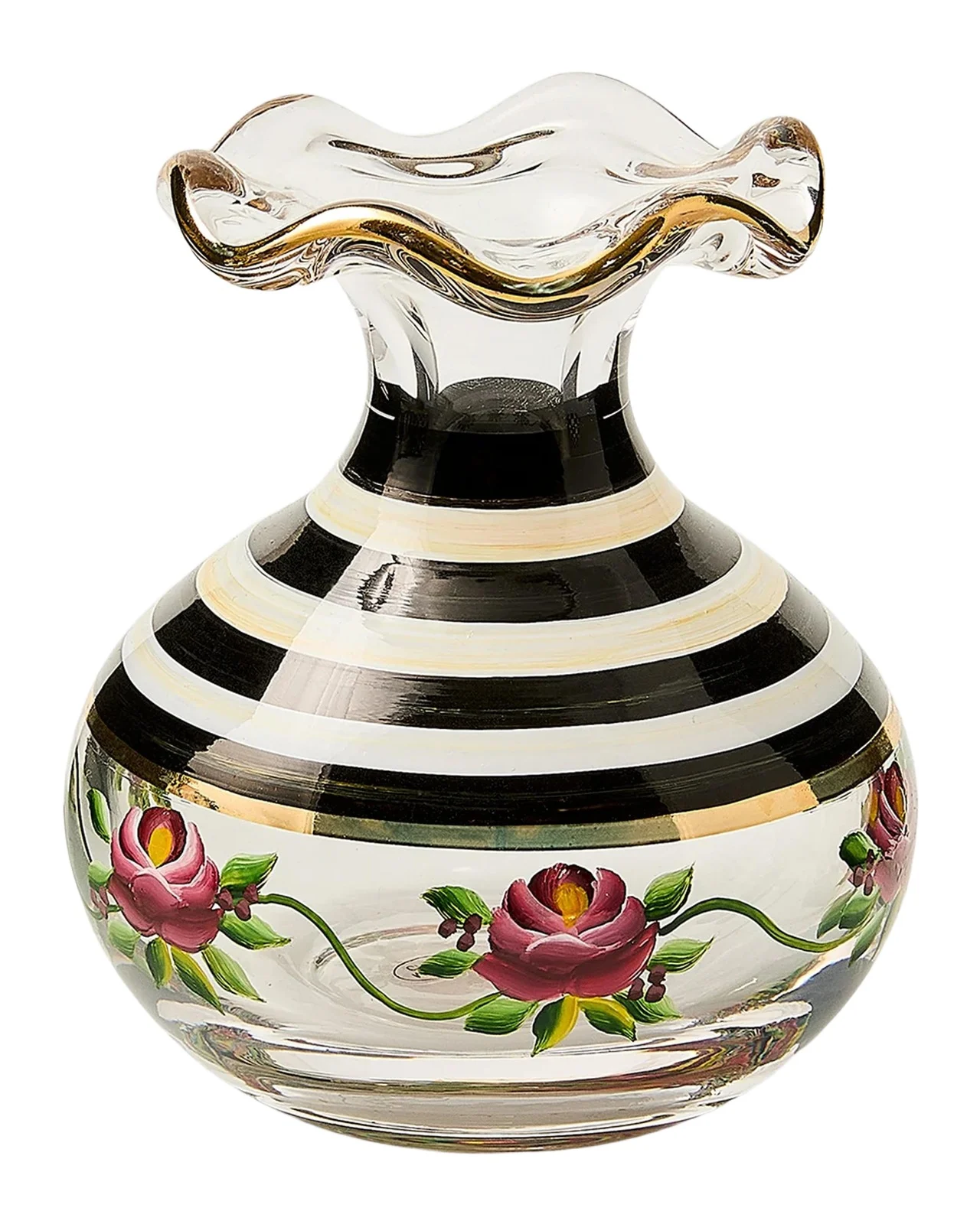 MacKenzie-Childs Carnival Bud Glass Vase