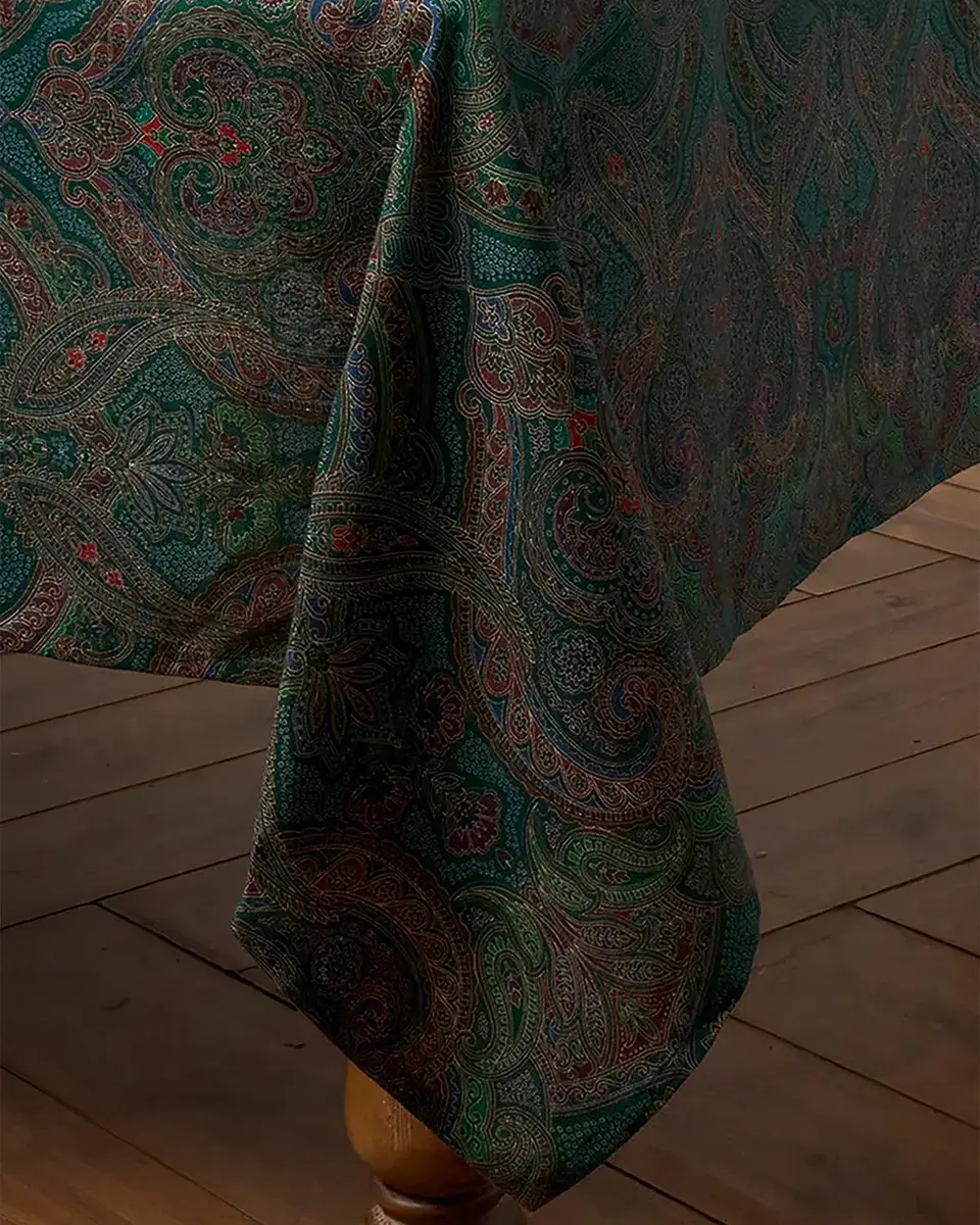 Juliska Paisley Tablecloth, 60" x 120" | Thumbnail 2 Juliska Paisley Tablecloth, 60" x 120" | Thumbnail 2